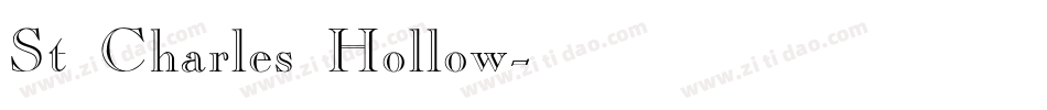 St Charles Hollow字体转换